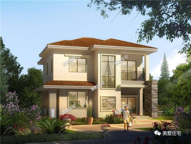 兩套造價30萬的二層別墅設(shè)計圖，外觀簡約時尚，建成養(yǎng)老剛剛好