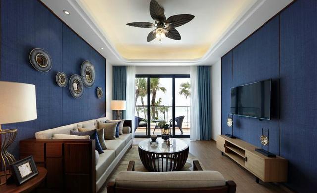 曬曬剛剛裝修完的80平方的新中式海洋風(fēng)，透露夏日炎炎，海洋翱翔的氣息。