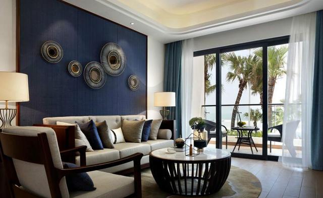 曬曬剛剛裝修完的80平方的新中式海洋風(fēng)，透露夏日炎炎，海洋翱翔的氣息。