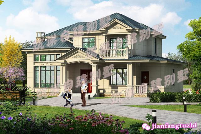 90后都喜歡的二層別墅設(shè)計(jì)圖，主體造價(jià)39萬(wàn)，典雅、自然、高貴。