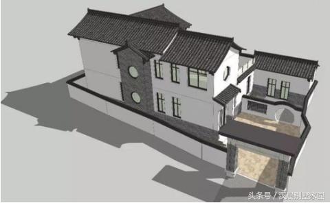 二層農(nóng)村中式別墅設(shè)計(jì)圖，簡約又不簡單，傳承隱逸精神！