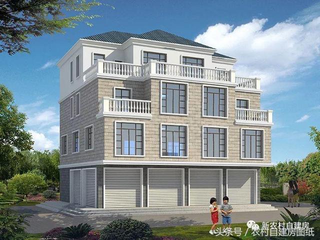 五棟兄弟雙拼別墅設(shè)計(jì)圖，3款共堂屋，一款帶門面，單戶最低16萬(wàn)