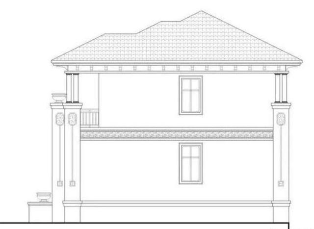 一款帶地下室的農(nóng)村二層自建別墅設(shè)計(jì)圖，外觀豪華，設(shè)計(jì)精美，50萬(wàn)建成毛坯，看了的都說(shuō)值