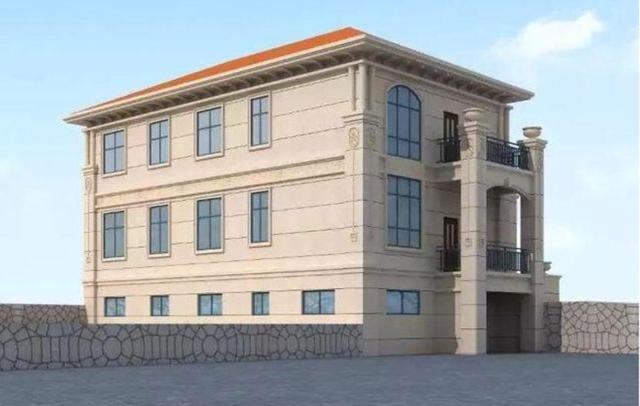 一款帶地下室的農(nóng)村二層自建別墅設(shè)計(jì)圖，外觀豪華，設(shè)計(jì)精美，50萬(wàn)建成毛坯，看了的都說(shuō)值