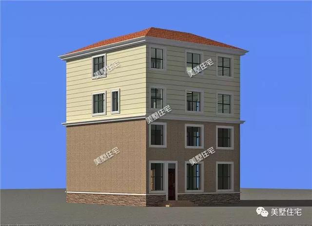 11X10米四層農(nóng)村別墅設(shè)計圖，車庫+大露臺+挑空客廳，住著舒服又寬敞