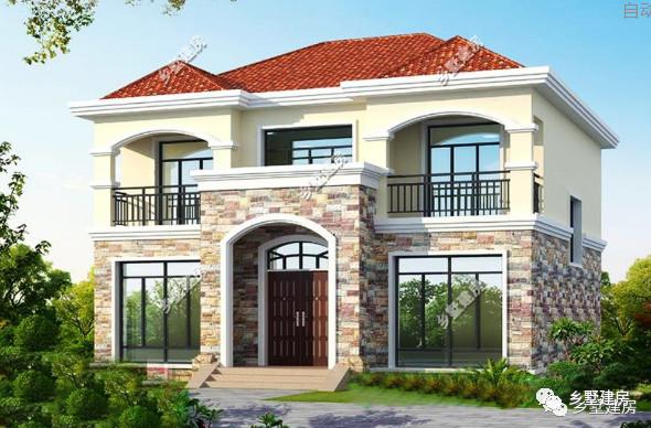 兩款二層別墅小洋房設(shè)計圖，造型新穎獨特，美觀大氣，新農(nóng)村建房的代表