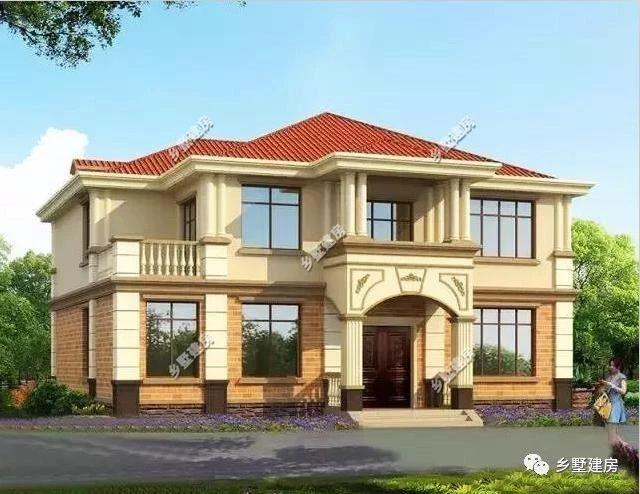兩款二層別墅小洋房設(shè)計圖，造型新穎獨特，美觀大氣，新農(nóng)村建房的代表