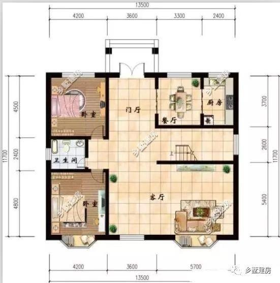 兩款二層別墅小洋房設(shè)計圖，造型新穎獨特，美觀大氣，新農(nóng)村建房的代表