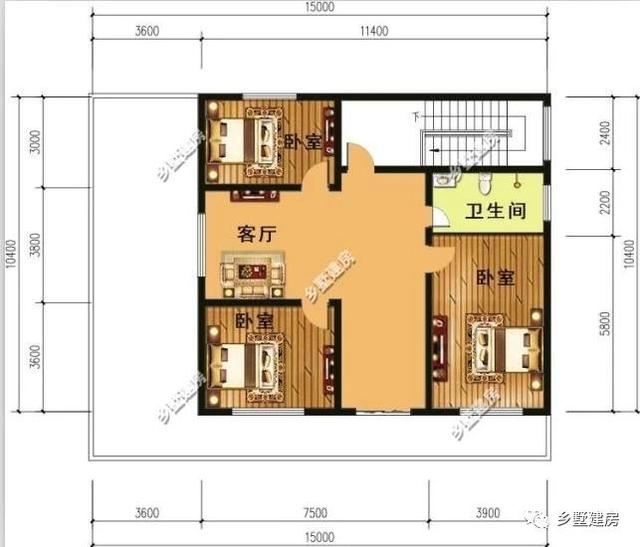 兩款二層別墅小洋房設(shè)計圖，造型新穎獨特，美觀大氣，新農(nóng)村建房的代表