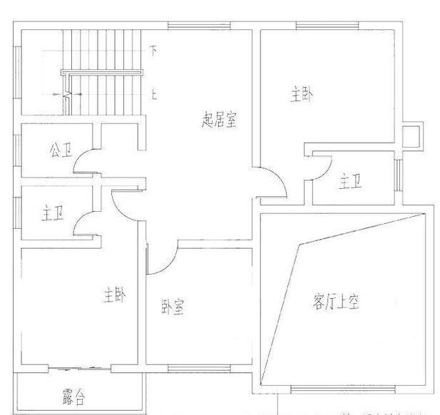 一款歐式田園風(fēng)格二層別墅設(shè)計(jì)圖，主體25萬(wàn)11×11米4廳4臥帶挑空客廳