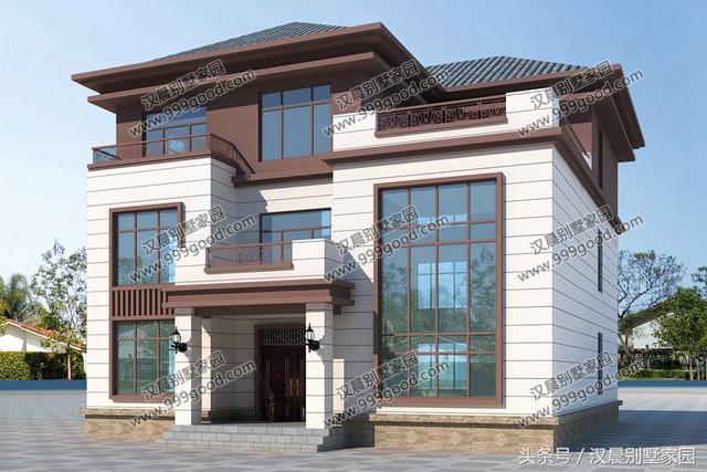 2款農(nóng)村自建新中式風(fēng)格別墅圖，主體造價(jià)在50萬左右，簡(jiǎn)直是太值了