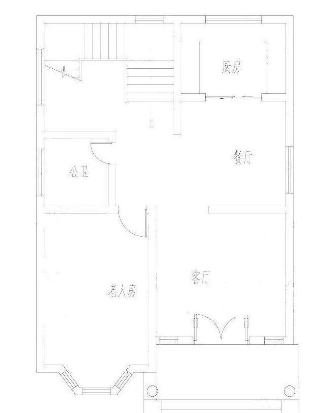 二層農(nóng)村自建房設(shè)計(jì)圖開間進(jìn)深8米×11.3米，采用磚混結(jié)構(gòu)，主體造價25萬左右