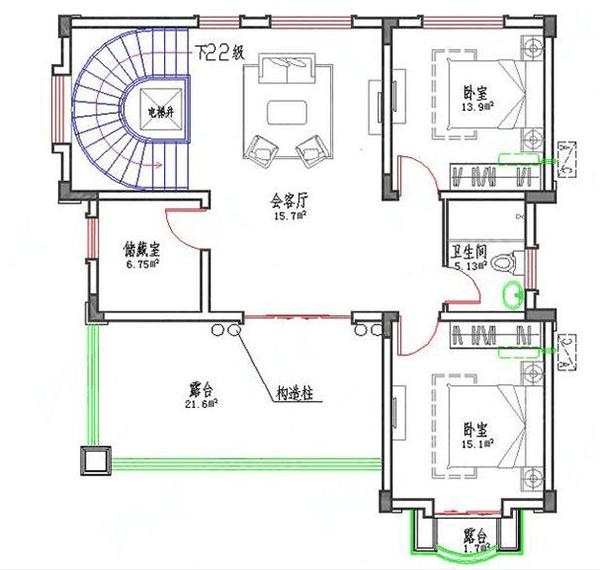 11x11m簡歐式三層別墅設(shè)計(jì)圖，戶型合理相對(duì)容易施工，優(yōu)雅時(shí)尚不難建