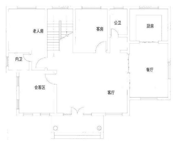 農(nóng)村二層房屋設(shè)計圖開間進(jìn)深13米×10米，占地面積142平，適合老人居住