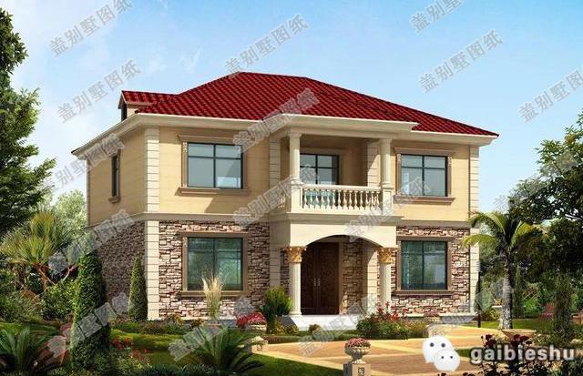 農(nóng)村二層房屋設(shè)計圖開間進(jìn)深13米×10米，占地面積142平，適合老人居住