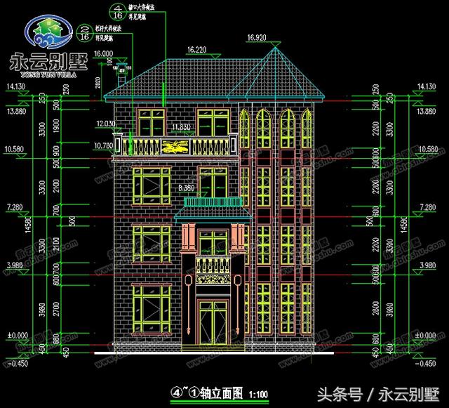 精選5款精致美觀別墅圖，開間都在11米左右，有需要的可以參考一下