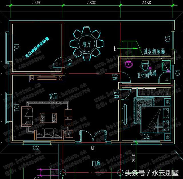 精選5款精致美觀別墅圖，開間都在11米左右，有需要的可以參考一下