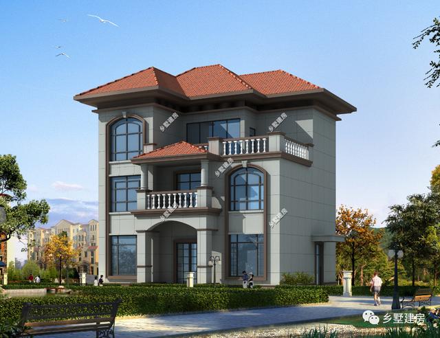 2款三層別墅戶型圖，內部很實用，性價比超級高，造價不到30萬就能建起來了！