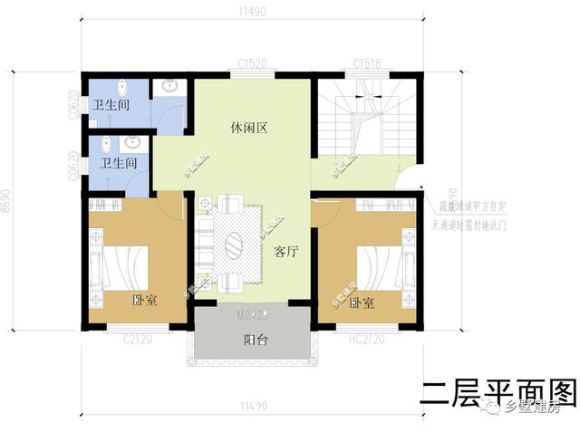 2款三層別墅戶型圖，內部很實用，性價比超級高，造價不到30萬就能建起來了！