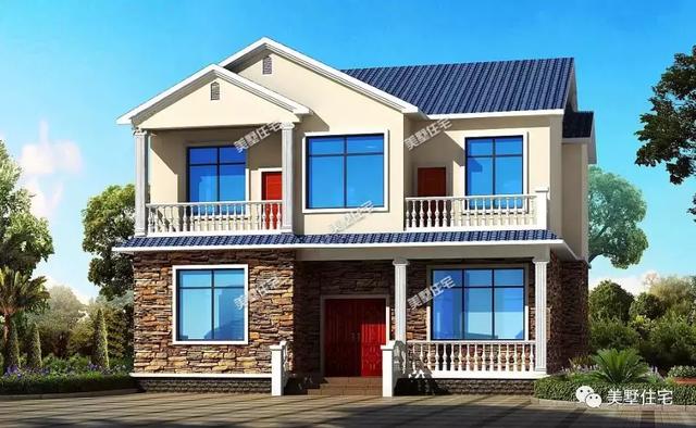 8棟120平左右農(nóng)村別墅圖，符合宅基地批準，建成之后家人喜歡鄰里夸