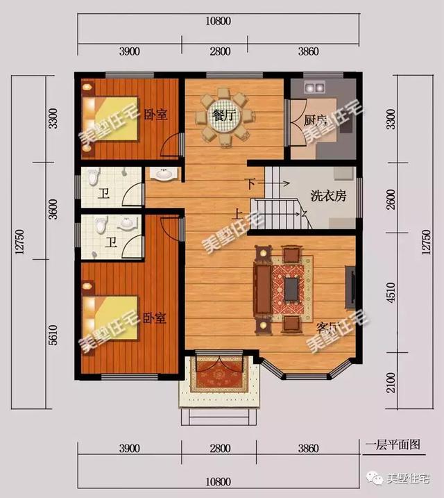 8棟120平左右農(nóng)村別墅圖，符合宅基地批準，建成之后家人喜歡鄰里夸
