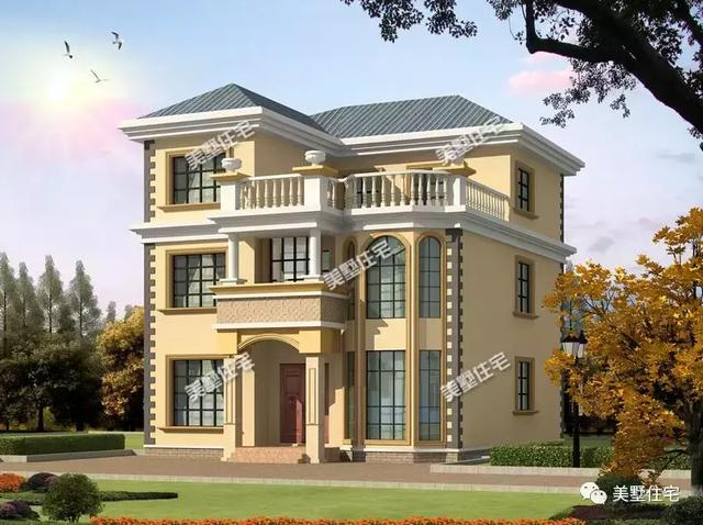 8棟120平左右農(nóng)村別墅圖，符合宅基地批準，建成之后家人喜歡鄰里夸