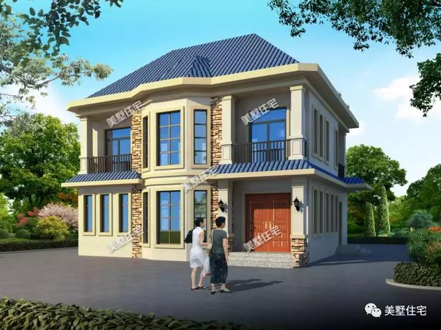 8棟120平左右農(nóng)村別墅圖，符合宅基地批準，建成之后家人喜歡鄰里夸