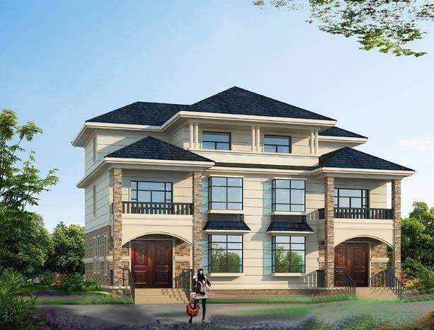 兄弟雙拼自建房，美觀大氣，戶型非常實(shí)用，看了真的好想回家建房！