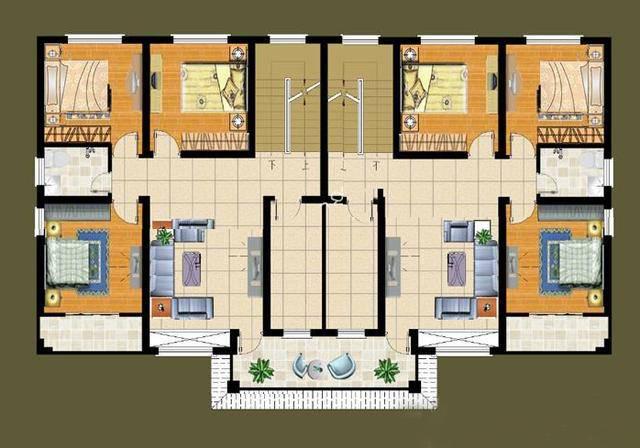 兄弟雙拼自建房，美觀大氣，戶型非常實(shí)用，看了真的好想回家建房！