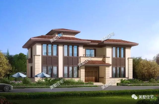 開(kāi)間9米的新中式美宅設(shè)計(jì)圖，糅合了中西方迥異的審美，驚艷眾人