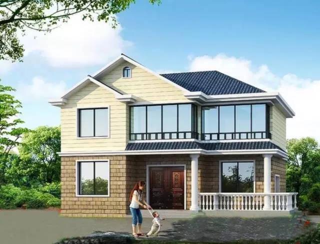 農(nóng)村自建房簡(jiǎn)約風(fēng)別墅設(shè)計(jì)圖，成本相對(duì)降低，而且實(shí)用性比那些豪奢別墅也并不差太多