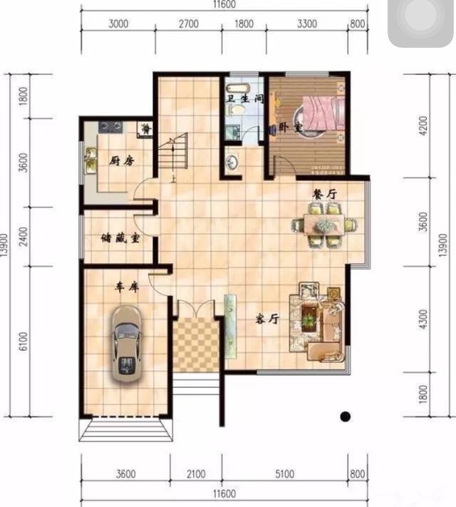 農(nóng)村自建房簡(jiǎn)約風(fēng)別墅設(shè)計(jì)圖，成本相對(duì)降低，而且實(shí)用性比那些豪奢別墅也并不差太多