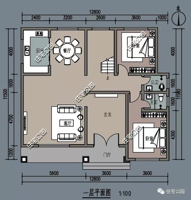 11×12米農村現代風別墅設計圖，大露臺、寵物間、小吧間都是當下室內設計的時尚新寵，年輕人的最愛