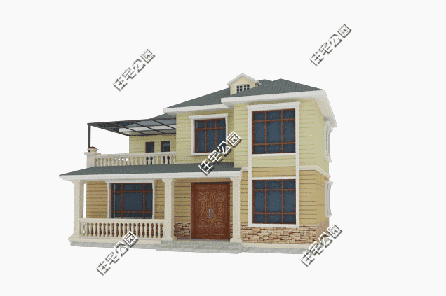 11×12米農村現代風別墅設計圖，大露臺、寵物間、小吧間都是當下室內設計的時尚新寵，年輕人的最愛