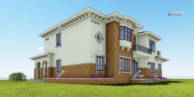 2層歐式別墅設(shè)計圖，這樣的外觀和布局，精致也很氣派