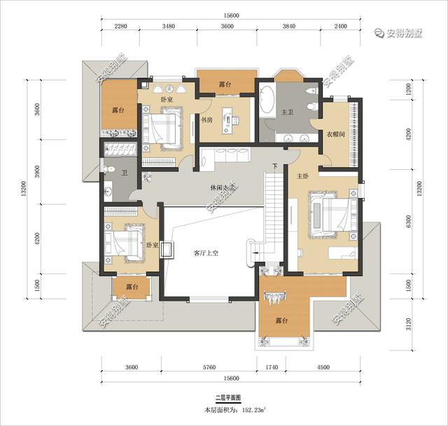 2層歐式別墅設(shè)計圖，這樣的外觀和布局，精致也很氣派