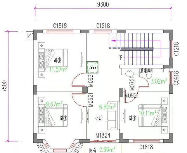 2款歐式風(fēng)格二層農(nóng)村房屋設(shè)計圖，不僅外觀精致漂亮，內(nèi)部布局更是經(jīng)濟(jì)適用