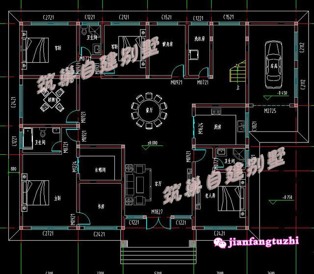 3款一層農(nóng)村平層別墅設(shè)計(jì)圖造價(jià)10多萬(wàn)2廳4臥，既然是蓋一層，當(dāng)然是怎么實(shí)惠怎么來(lái)