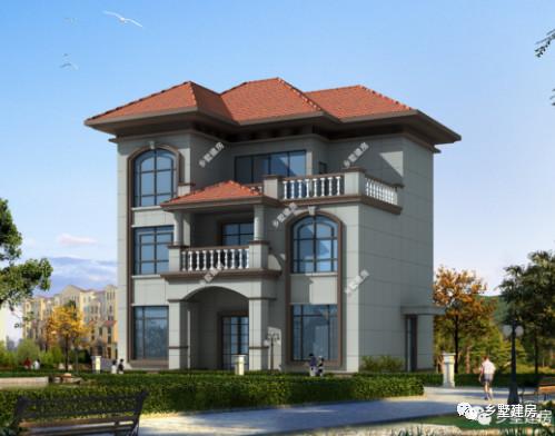 20萬建一棟三層別墅，豪華絕美落地窗，超大的實(shí)用露臺，羨煞眾人