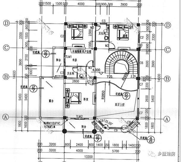 20萬建一棟三層別墅，豪華絕美落地窗，超大的實(shí)用露臺，羨煞眾人