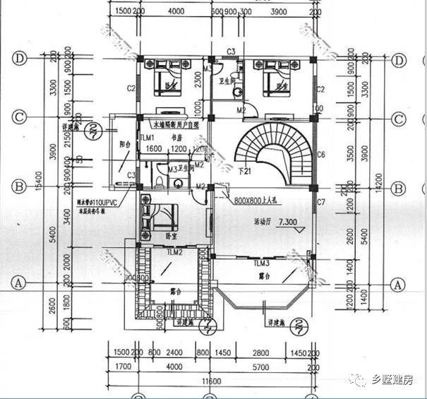 20萬建一棟三層別墅，豪華絕美落地窗，超大的實(shí)用露臺，羨煞眾人