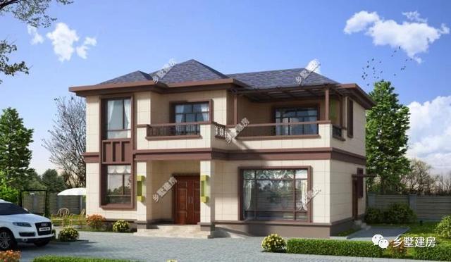 12mX10m的宅基地建一棟超美的二層別墅，設計好了不光好看，更有氣勢，城里人看了也只有羨慕的份