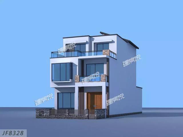 3款三層別墅戶型圖，專為農村設計，外觀大氣內部實用，造價不到40萬