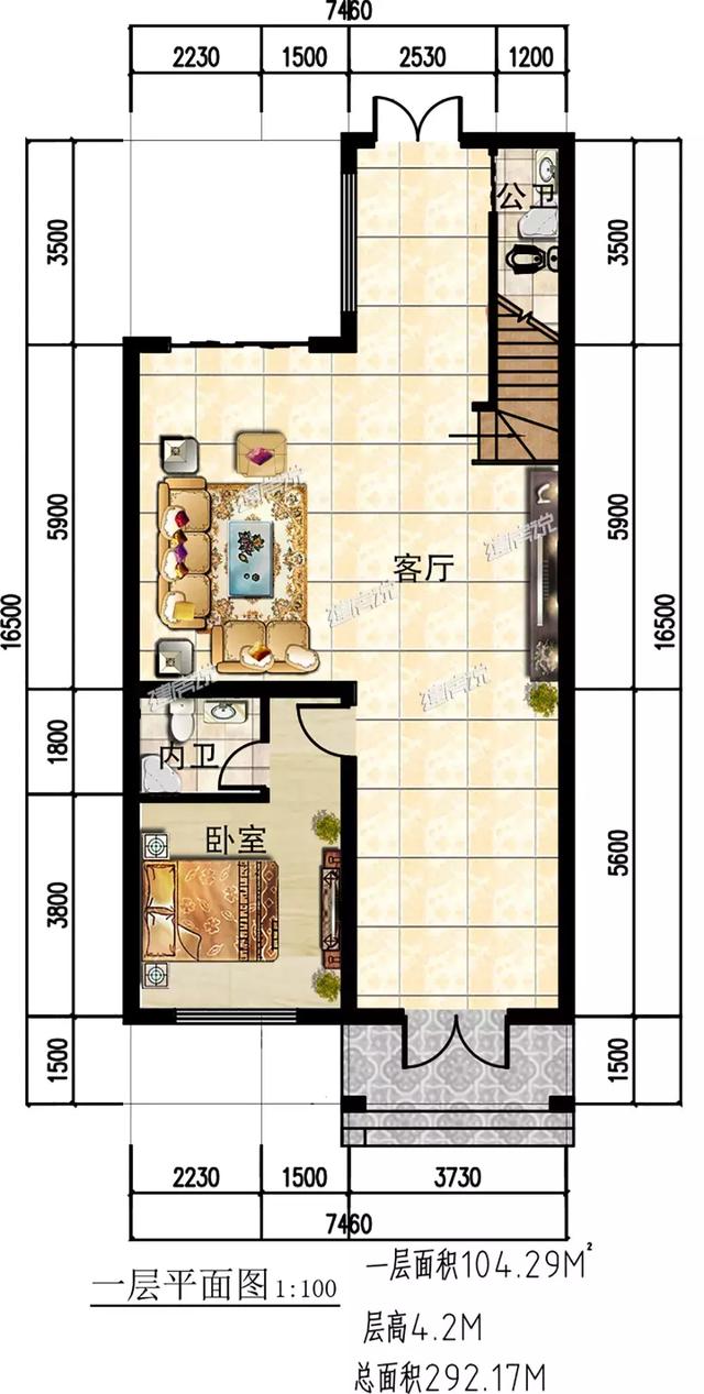 3款三層別墅戶型圖，專為農村設計，外觀大氣內部實用，造價不到40萬