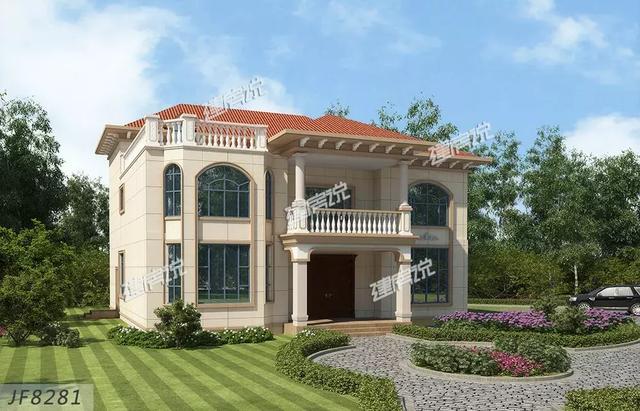 3款三層別墅戶型圖，專為農村設計，外觀大氣內部實用，造價不到40萬