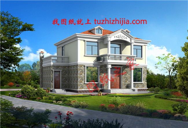 簡單時(shí)尚二層住宅設(shè)計(jì)圖紙，簡單的設(shè)計(jì)，不平凡的視覺感受