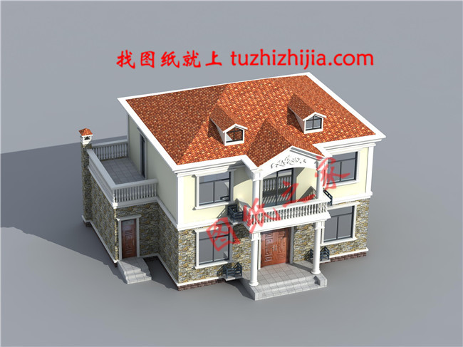 簡單時(shí)尚二層住宅設(shè)計(jì)圖紙，簡單的設(shè)計(jì)，不平凡的視覺感受