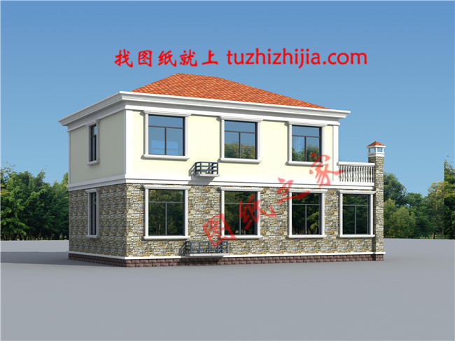 簡單時(shí)尚二層住宅設(shè)計(jì)圖紙，簡單的設(shè)計(jì)，不平凡的視覺感受