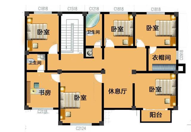 2款風(fēng)格不同的進(jìn)深10米左右二層農(nóng)村別墅戶型設(shè)計圖，馬上對比看看你更喜歡哪個戶型
