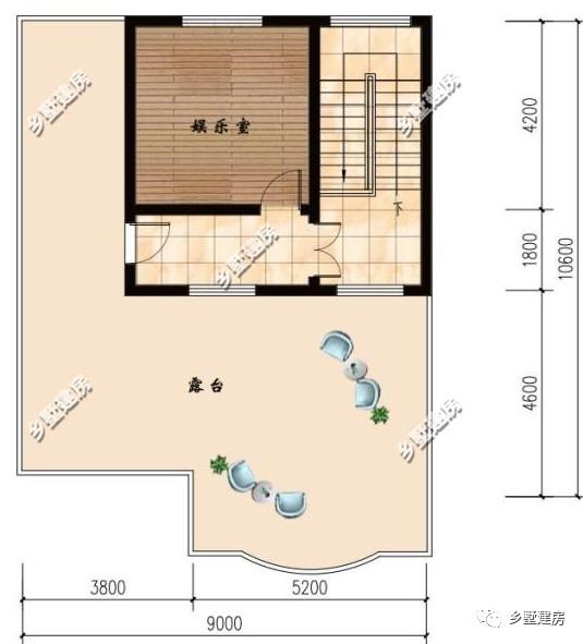9X10米農(nóng)村三層別墅設(shè)計(jì)圖，為小宅基小戶型量身定制，小面積照樣高大上